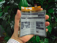 LG begins mass production of world's first plastic e-paper display