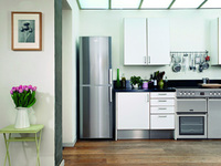 Beko stainless steel fridge freezer