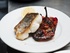 Hake with roasted peppers