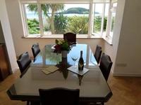 Sea views from the dining room