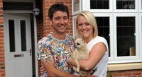 A new home, wedding and family reunion for part exchange couple