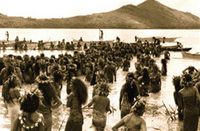 Stone fishing in Tahiti and her islands