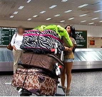 Multiple suitcases