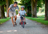 Child's first bike ride