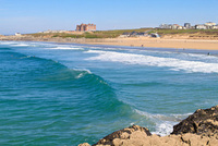 September's swell in Newquay, Cornwall