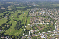 An aerial view of the former Oaklands Hospital site in Caterham