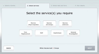 Audi launches 'realtime' online service booking tool  Easier
