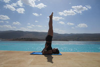 Practice yoga afloat under the Costa Rican sun