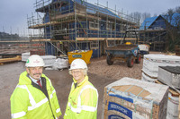 Clive Scourfield and Sharon Holder on site