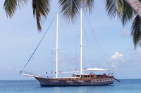 Safari boats in the Maldives