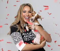 Leona Lewis and Her Dog