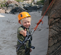 You're never too young to start rock climbing! You're never too young to start rock climbing!