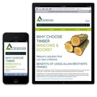 New responsive website for Allan Brothers’ timber windows and doors