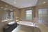 A bathroom kitted out with LED lighting