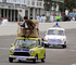 Mr Bean Mini in a police chase - Goodwood Revival 2009