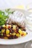 Tuna with Black Bean & Mango Salsa