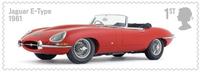 Jaguar E-type celebrated on new First Class postage stamp