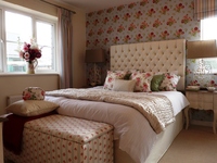 One of the decorated bedrooms at the new showhome