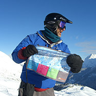 Free Paradiski piste-map lens cloth from Alpine365
