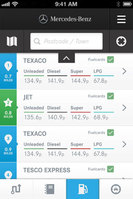 Mercedes-Benz Mile Tracker App Fuel Finder bonus for customers