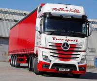 Mercedes-Benz new Actros leads the pack on fuel for Matthew Kibble Transport