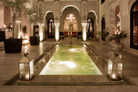 The courtyard at Riad Fes