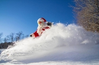 Father Christmas Skiing