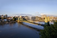 Riverside living next to Hammersmith's Grade II listed bridge