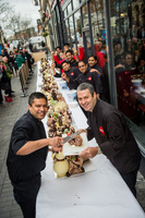 Leicester chefs create the largest Yule log