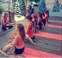 Sweat Lodge yoga at Coq d'Argent