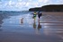 Family on beach