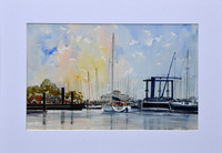 Lymington Harbour as painted by Mal Phillips