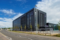 The striking Village the Hotel Club Glasgow at Pacific Quay