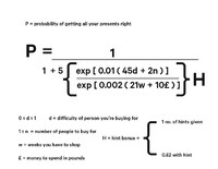 Buy the perfect Christmas gifts with this scientific formula