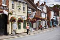 The charming local high street of Pershore. 