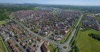 Aerial view of Buckshaw Village