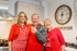 Louise (left) and Val catch up with an old Bake Off friend Rev Lee Banfield.