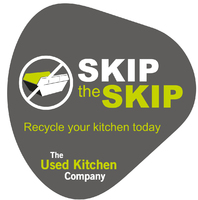 The Skip the Skip campaign logo from The Used Kitchen Company The Skip the Skip campaign logo from The Used Kitchen Company
