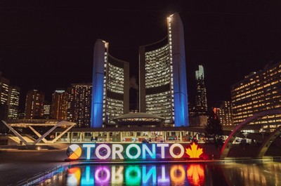 Toronto at night