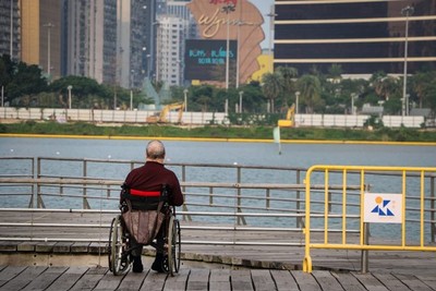 man in wheelchair