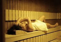 lady in sauna